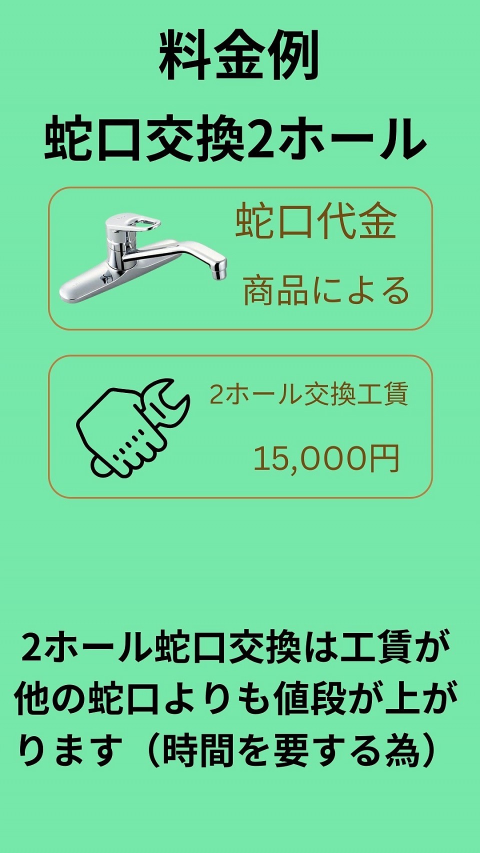 松戸市蛇口修理安い料金表